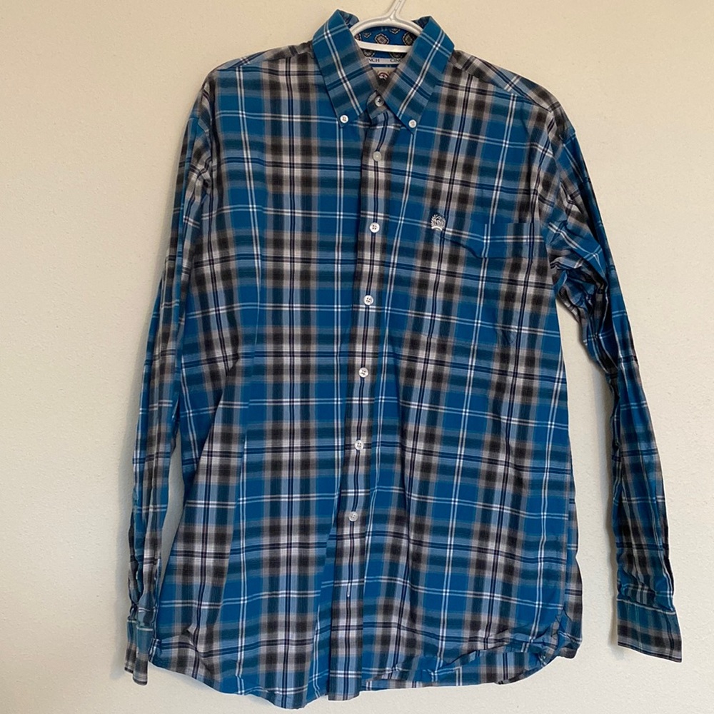 Mens Small Cinch Button Down Shirt